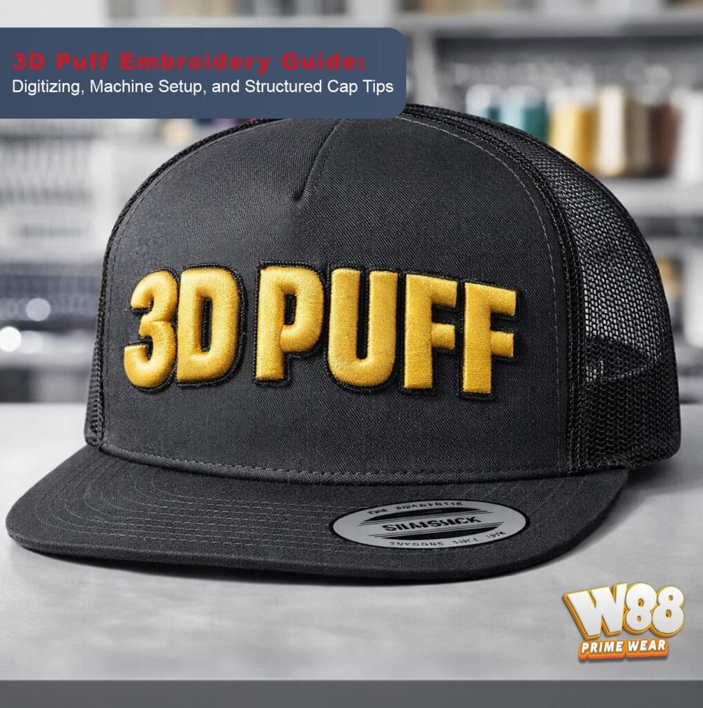 3D puff embroidery