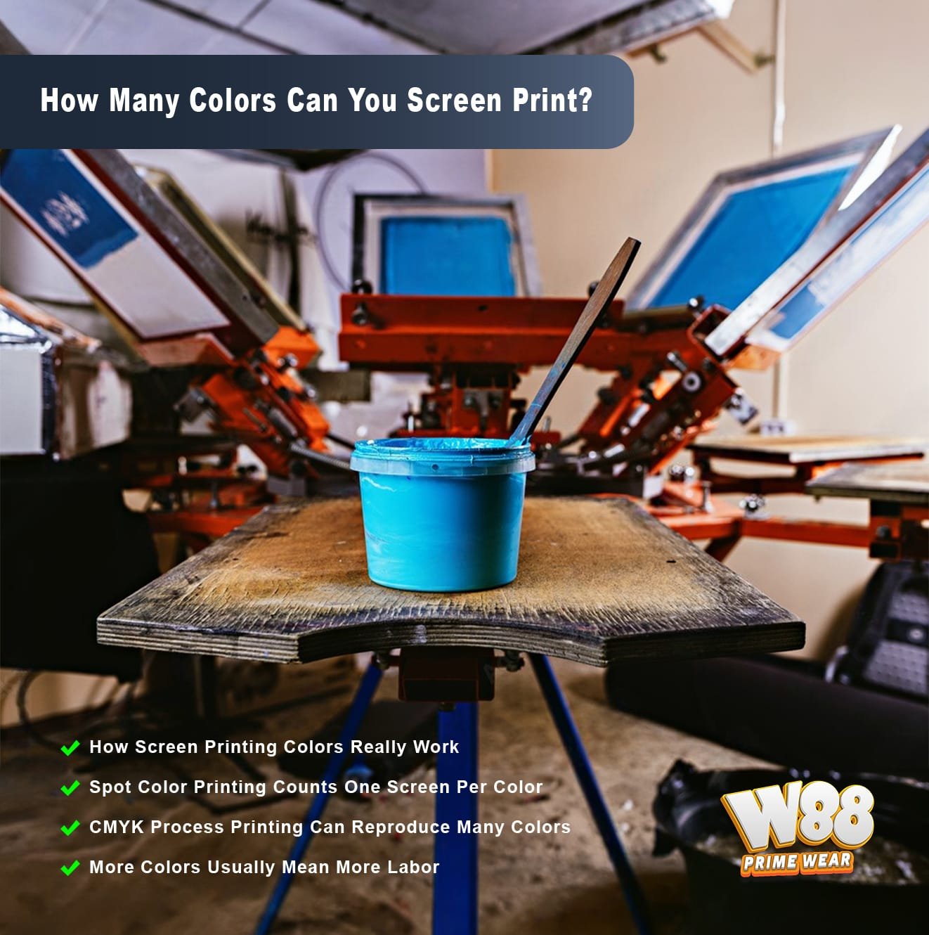 screen printing colors