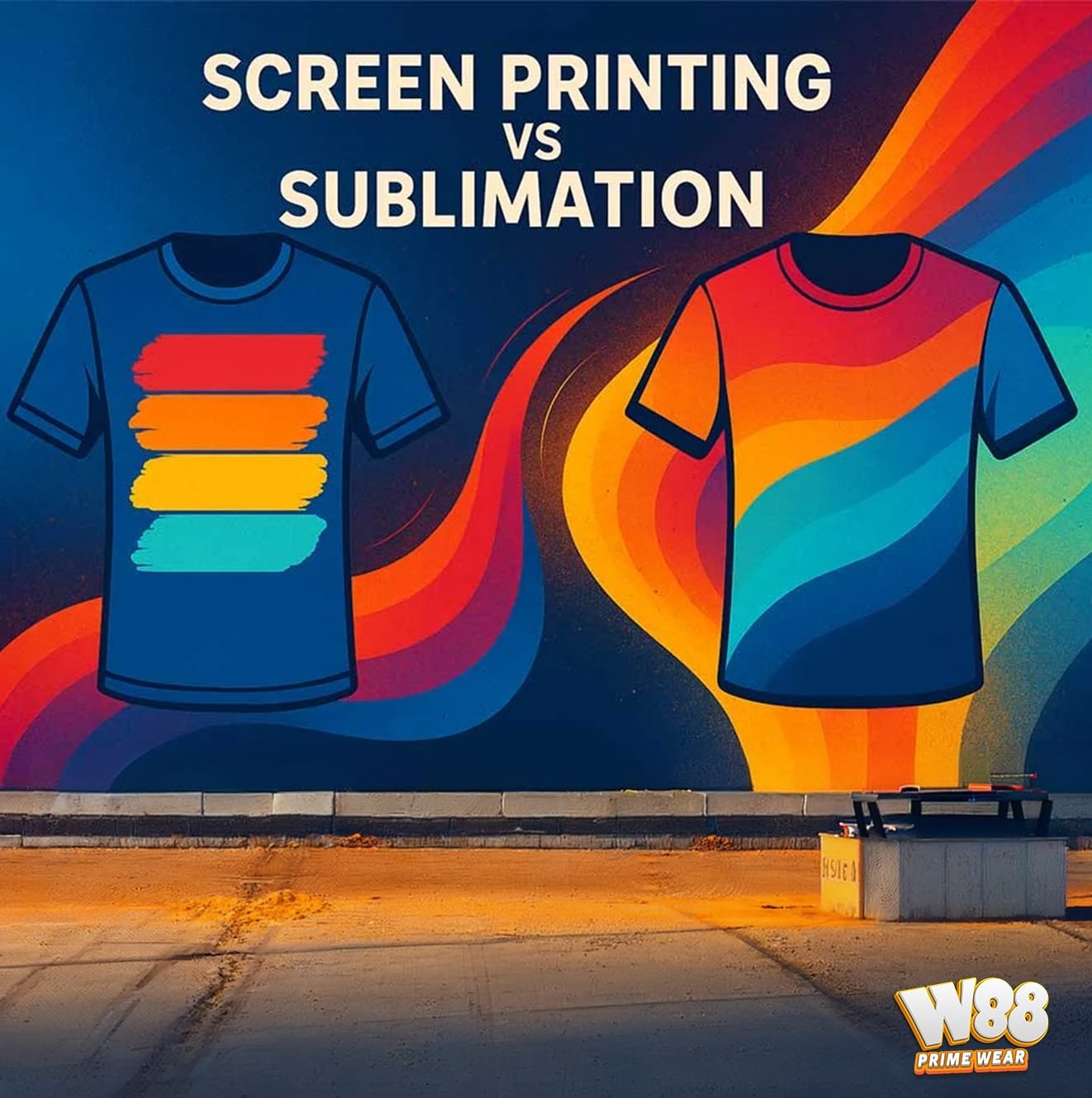 Screen Printing vs Sublimation