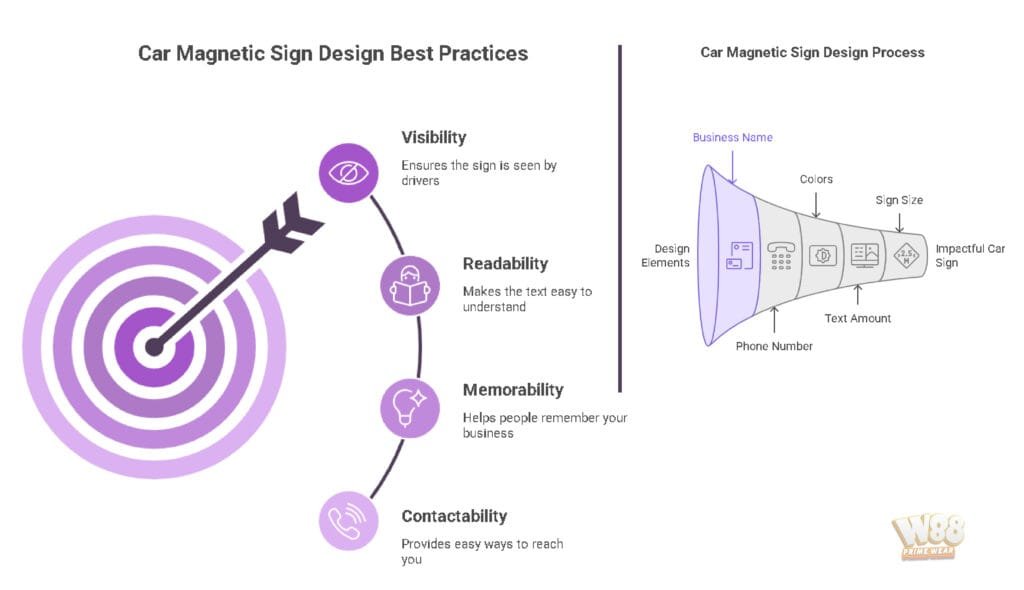 car magnetic signs - infographic