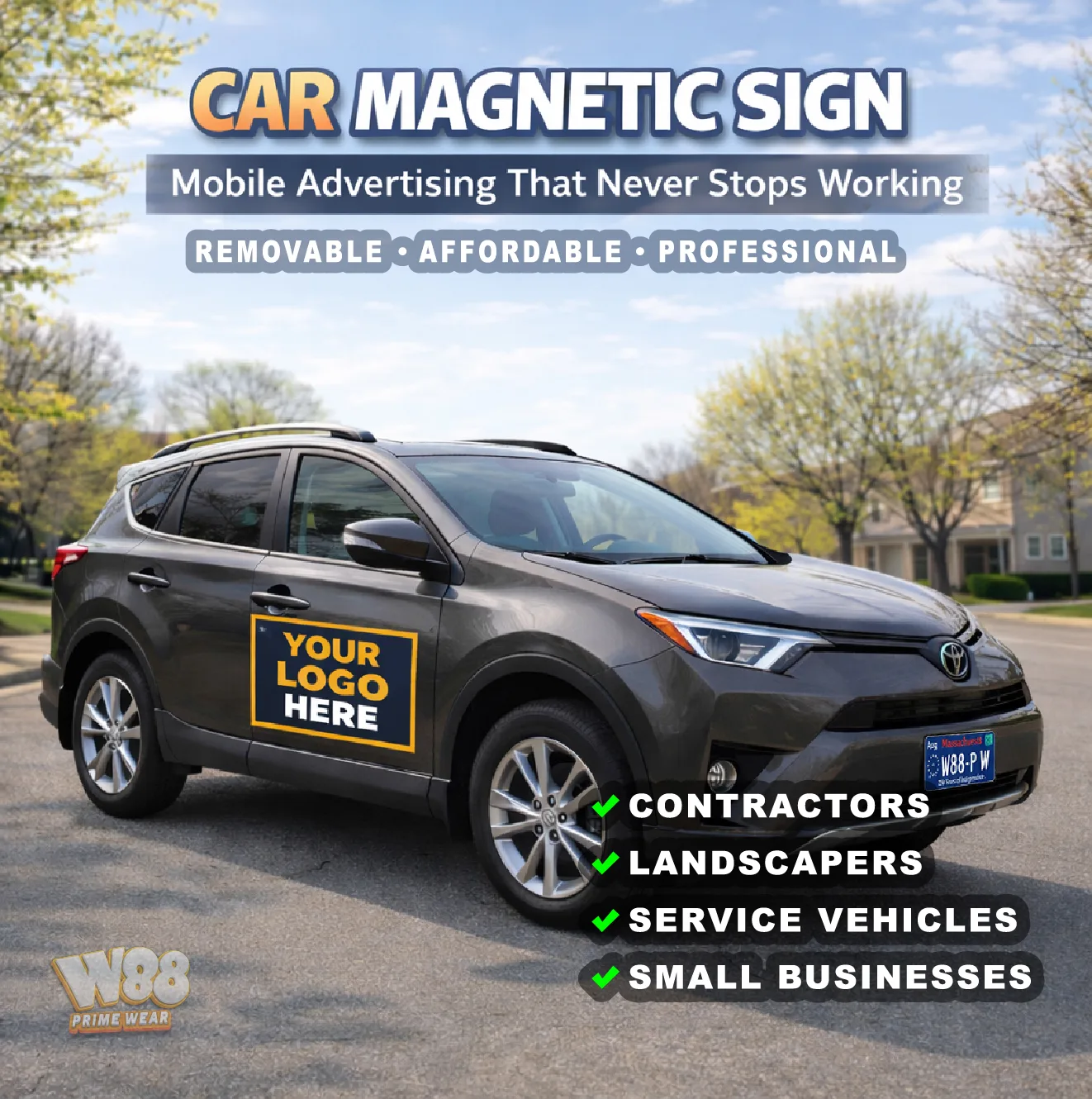 car magnetic signs