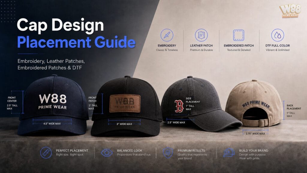 cap design placement